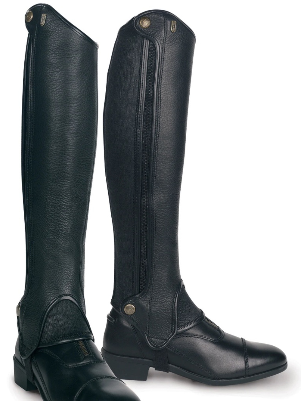Tredstep Deluxe Half Chaps Black 14/16 English Equestrian